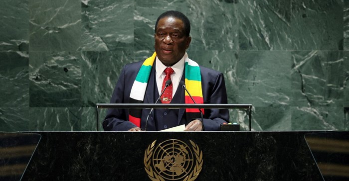 File photo: President of Zimbabwe Emmerson Dambudzo Mnangagwa addresses the 78th Session of the UN General Assembly in New York City, US, 21 September 2023. Reuters/Brendan McDermid/File Photo