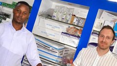 Source: Supplied. Viebeg's chief executive officer, Tobias Reiter and chief commercial officer Alex Musyoka.