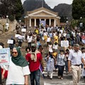 Members of the University of Cape Town Employees Union (UCTEU) are on strike. They are demanding a 1.5% increase to 2023 salaries and a 7.5% increase to 2024 salaries, among other demands. Photos: Ashraf Hendricks /GroundUp