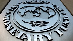 The International Monetary Fund (IMF) logo is seen outside the headquarters building in Washington, US, 4 September 2018. Reuters/Yuri Gripas/File Photo
