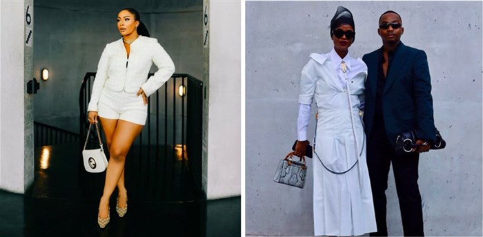 Musician Boity Thulo stuns in Gucci (Credit: Ramie G), multimedia visual artist and Beyonce collaborator Trevor Stuurman alongside curator Manthe Ribane arrive in style (Credit: Zeitz Mocaa)