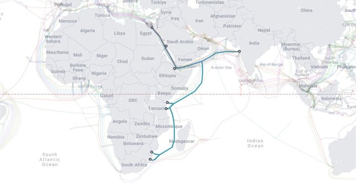Damage is suspected to have occurred in the Red Sea