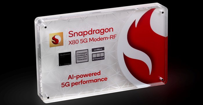 Qualcomm unveiled the Snapdragon X80 modem atyMWC in Barcelona.
