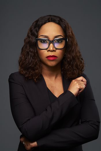 Naledi Moleo, anchor of Newzroom Afrika’s AM Report