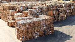 Bales of recovered paper. Image: Sappi