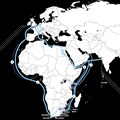 Africa is served by a network of undersea internet cables