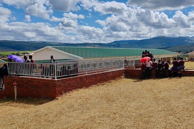 Newly built Vukile Tshwete Senior Secondary has opened in Tshoxa village, Keiskammahoek, in the Eastern Cape. Photo: Johnie Isaac