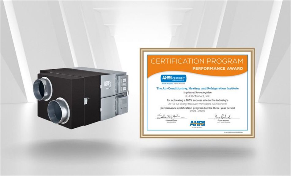 LG receives AHRI Performance Award for 7th consecutive year