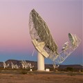 The MeerKAT radio telescope instrument located just outside Carnarvon forms part of the Square Kilometre Array project.
