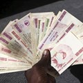 A man poses with a handful of Zimbabwean dollars at a bank in central Harare, 15 June 2015. Zimbabweans began exchanging old notes of local dollars for US dollars, as President Robert Mugabe's government seeks to officially bury the worthless currency. Reuters/Philimon Bulawayo/File Photo