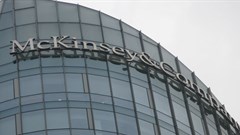 Source: © Jacobin McKinsey headquarters in New York. McKinsey is restructuring and 3% of workforce will be let go