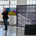 Gareth Clarke, Realme South Africa account lead, addresses the crowd at the Cape Town launch event.