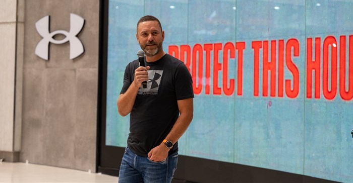 Image supplied. Brent Collinicos, general manager, Apollo Brands at the opening of Under Armour's first icon store in Sandton City, Sandton, Gauteng