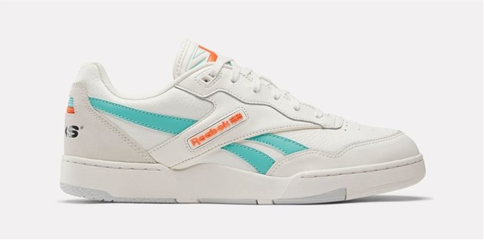 Image supplied. Cam Hicks reinterpretation of a classic Reebok silhouette features a colour palette of orange and turquoise, a bold nod to his favourite hues
