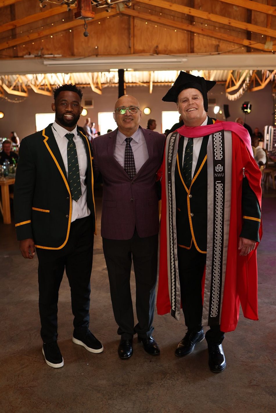 Siya celebrates Rassie