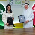 Source: Supplied. Eng. Hani Salem Sonbol, chief executive officer of ITFC and Riham ElGizy, chief executive officer of RVCMC.