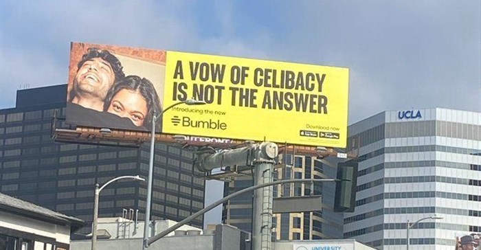 Bumble has said the ad will be taken down. Source: X.