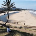 The river that flows out to sea at Margate’s main beach is fed with up to 7-million litres of effluent per day from a failing sewage treatment plant about 1.8km upstream. Photos: Steve Kretzmann / GroundUp