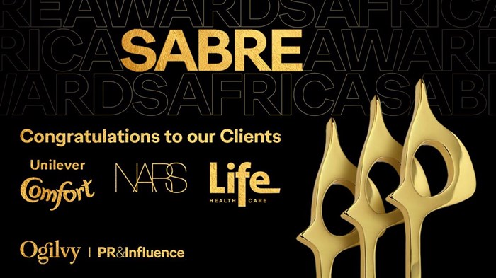 Ogilvy shines as the winning Consumer and Influence PR Agency at the SABRE Africa Awards