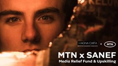 Source: © Provoke Media  Magna Carta Reputation Management Consultants' media relief fund campaign for MTN and Sanef won the 2024 Sabre African Awards' Platinum Sabre for Best in Show