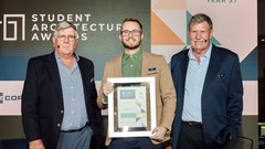 Corobrik Chairman Peter Du Trevou, Arran Wood, and Corobrik CEO Nick Booth