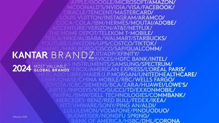 Apple is the world&#x2019;s first trillion dollar brand in the 2024 Kantar BrandZ Most Valuable Global Brands
