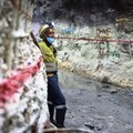 A mine worker takes a break underground as South Africa's Gold Fields bets on solar to cut costs and carbon, at Gold Fields' South Deep mine, south-west of Johannesburg. Source: Reuters/Siphiwe Sibeko
