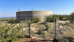 Reservoir at one of the village sites. Source: Supplied