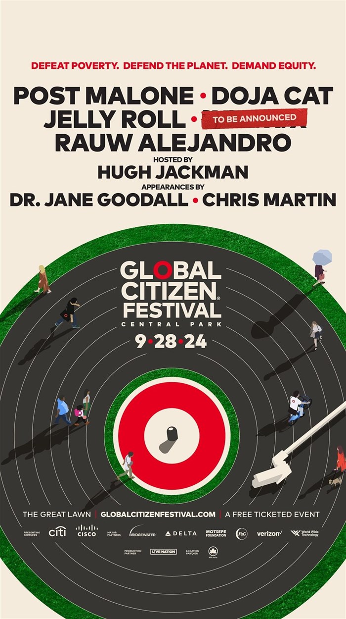 Doja Cat, Post Malone, and Rauw Alejandro to headline 2024 Global Citizen Fest in NYC's Central Park