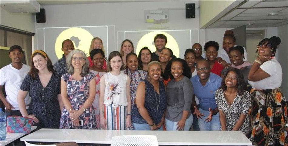 The Child Language Development node research project team led by Node Manager and Principal Investigator, Prof Heather Brookes (front row,3rd from left).