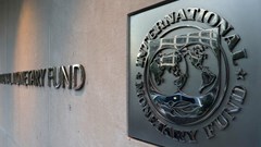 International Monetary Fund (IMF) logo is seen outside the headquarters building in Washington, US, as IMF Managing Director Christine Lagarde meets with Argentine Treasury Minister Nicolas Dujovne, 4 September 2018. Reuters/Yuri Gripas/File Photo