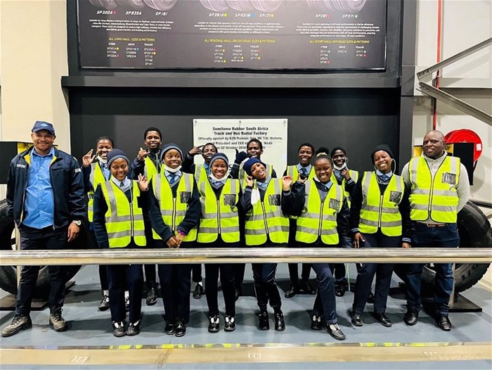 Sumitomo Rubber factory tour programme gets into high gear for Youth Month