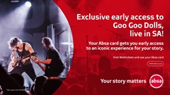 Absa announces exclusive collaboration for iconic rock group Goo Goo Dolls SA Tour