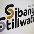 A logo of Sibanye-Stillwater is seen at a mine in Marikana. Source: Reuters/Siphiwe Sibeko