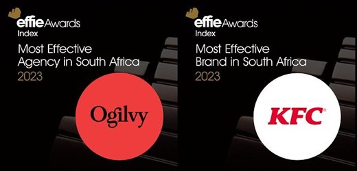 Ogilvy SA named Most Effective Agency Network and Brand by Effie Index, with KFC recognised as Top Brand