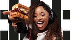 Uncle Waffle enjoys the burger namd after her. Source: KFC.