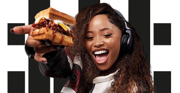 Uncle Waffle enjoys the burger namd after her. Source: KFC.