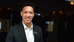 Source: Supplied. Calista Williams has risen to management level at the Raddison Blu hotel by soaking up every lesson the hospitality sector has to offer.