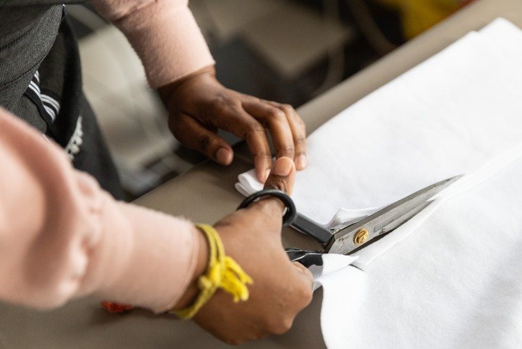 The women design their own clothes. They say they get inspiration from current fashion trends and Pinterest.