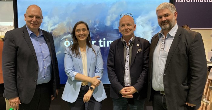 From left: Axel Lorenz, CEO of Process Automation at Siemens Digital Industries, Mariana Vaz Sigoli, Siemens Hydrogen Center of Competence, Jan Grimbrandt, CEO of Boson Energy and Liran Dor, CTO of Boson Energy