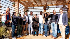 The beer was launched in the outdoors. Source: Supplied.