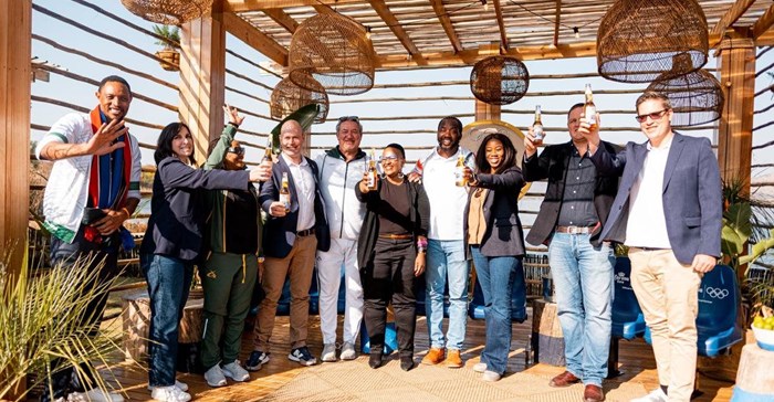 The beer was launched in the outdoors. Source: Supplied.