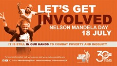 Source: © south African government  This year, the Mandela Day theme is '#ItIsInYourHands' and aims to combat poverty and inequity