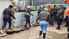 Image: Flooding in Cape Town recently -