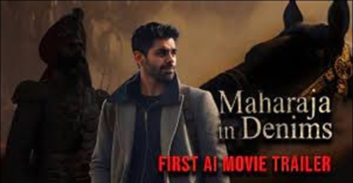 Image supplied. India is expected to be the first to release the world's first feature-length AI-generated film Maharaja in Denims, produced by Intelliflicks Studios