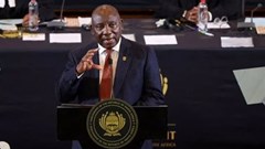 Source: Reuters. President Cyril Ramaphosa.