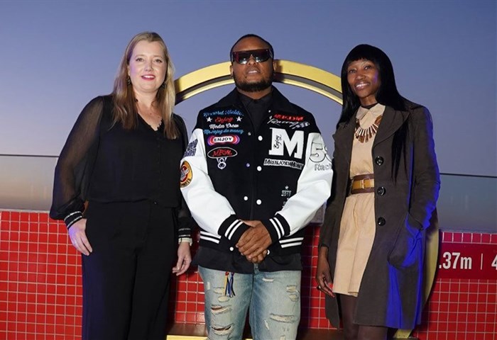 Katharyn van Woerkom, Martell's marketing activations manager with K.O and Nthabi Motsoeneng, chief marketing officer for Pernod Ricard Africa & Middle East. Image supplied