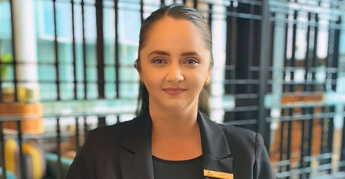 Source: Supplied. Sasha-Lee Lindoor, assistant banqueting manager at @Sandton Hotel.