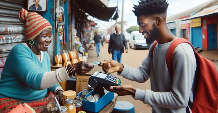 Cashless payments are trickling into South Africa's informal economy