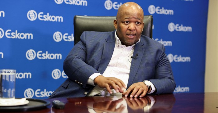Eskom CEO Dan Marokane speaks to Reuters at the Eskom Head Office, in Johannesburg. Source: Reuters/Lelethu Madikane